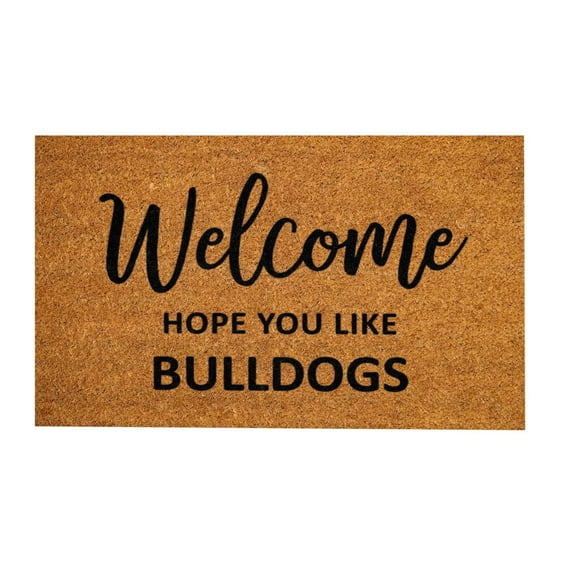 piaybook Doormat Welcome Sign You Like Bull Dogs Welcome Mat Dog Owner Gift Welcome Mat Dog Doormat Non Slip Low-Profile Entrance Rug for Bathroom Kitchen Indoor and Outdoor