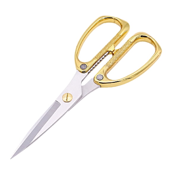 piaybook Gardening Tools Gold And Silver Multi Purpose Ribbon Cutting Household Stainless Steel Alloy Clothing Scissors Trimmer Tools,Gold