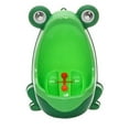 thumbnail image 1 of piaybook Ornaments Kids Urinal Frog Cartoon Design Boy Toilet Potty Training Urinal Wall Hung Urinal 1Pcs Hanging Rings For Home Decor,Green, 1 of 6