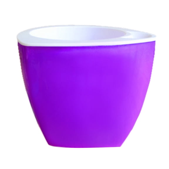 piaybook Plant Pot Lazy Plastic Flowerpot Hydroponic Gardening Color Triangular Plastic Flowerpot Automatic Suction Flowerpot Decorative Plant Pot for All Plants,Flowers,Vegetables,Purple