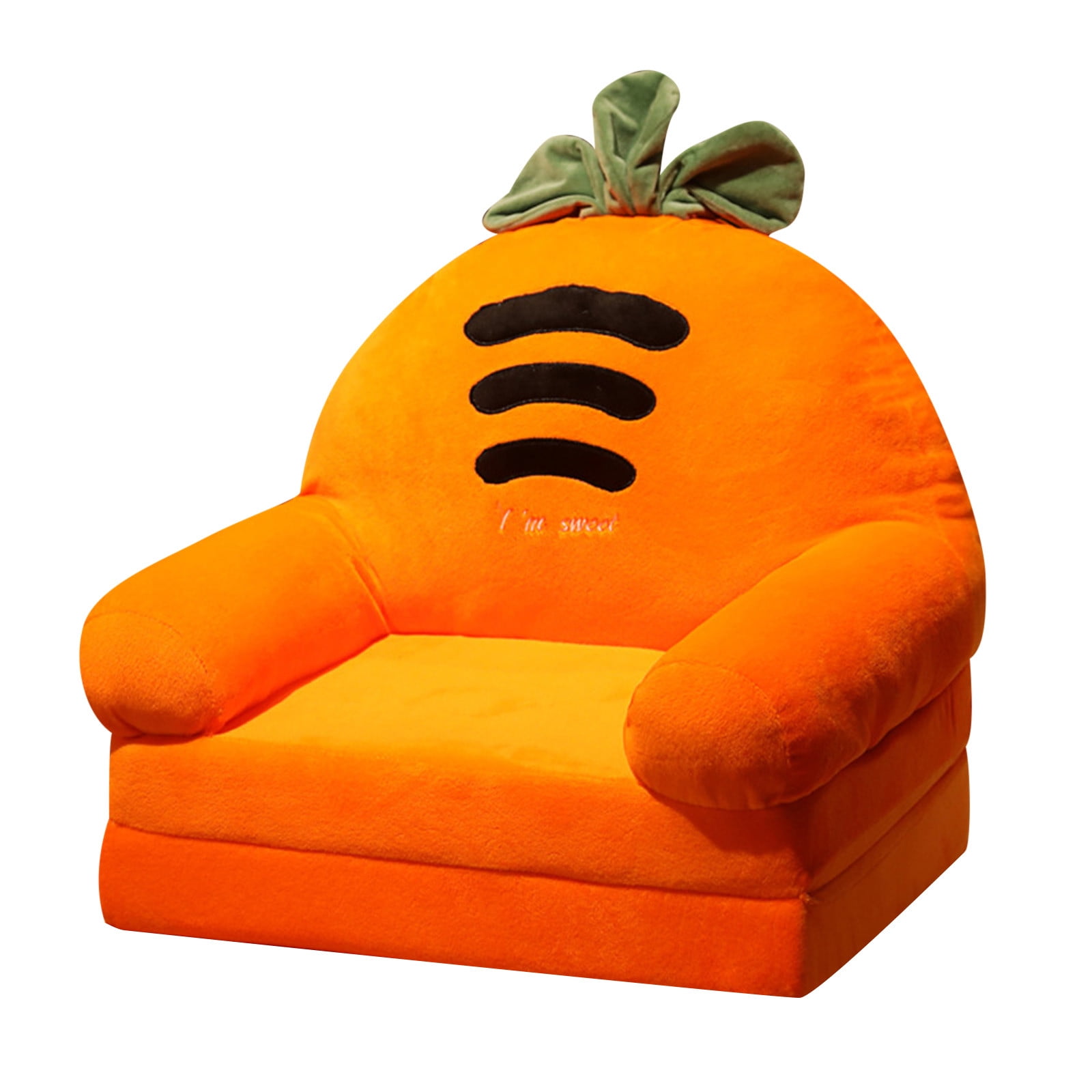 piaybook Sofa Cover Plush Foldable Kids Sofa Backrest Armchair 2 In 1