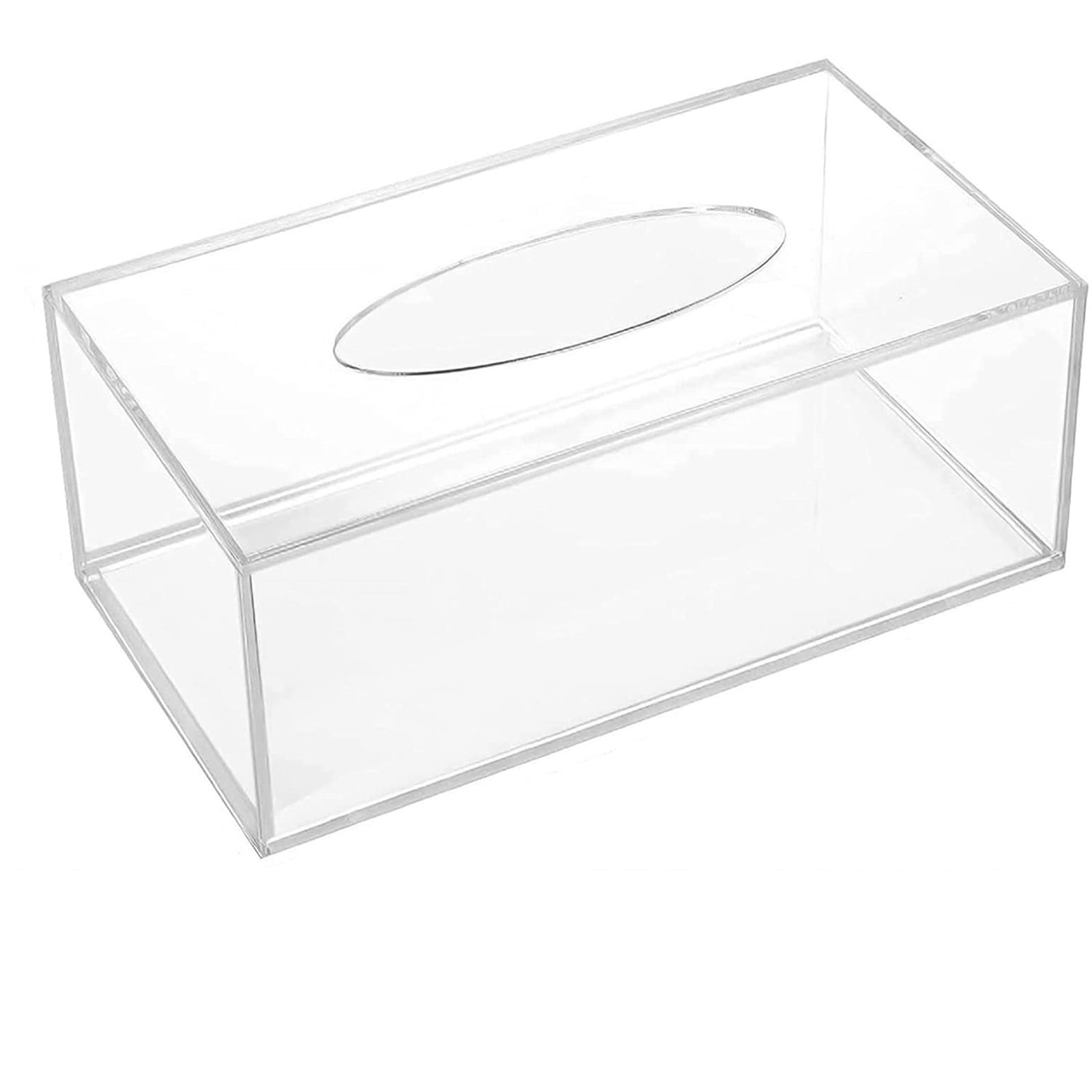 Transparent Rextanglular Box piaybook Storage Organizer Box Storage Cover Box Facial Napkin Tissue ...