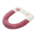 thumbnail image 1 of piaybook Toilet Seat Cushion Thicker Bathroom Toilet Seat Cover Pads Stretchable Washable Fiber Cloth Easy Installation Comfortable Toilet Lid Seat Cover for Home Supplies,Pink, 1 of 8