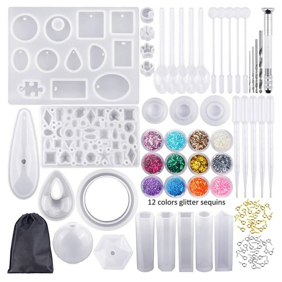 piaybook UV Resin Kit Bangle Crystal Jewelry Glue 98 Pendant Epoxy Silicone Diy Pieces Home DIY Craft Supplies