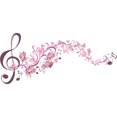 thumbnail image 1 of piaybook Wall Sticker Music Symbols Flower Playing Bedroom Living Room Porch Home Wall Decoration Wall Sticker Art Stickers For Living Room Bedroom Home, 1 of 7