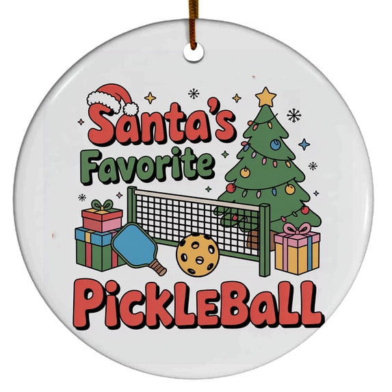 pickleball Christmas Ornament 2025, Custom Gifts for pickleball Lovers, Gift for Christmas, Xmas Tree Hanging Decoration, Gifts Sports Fan, Santa's Favorite pickleball