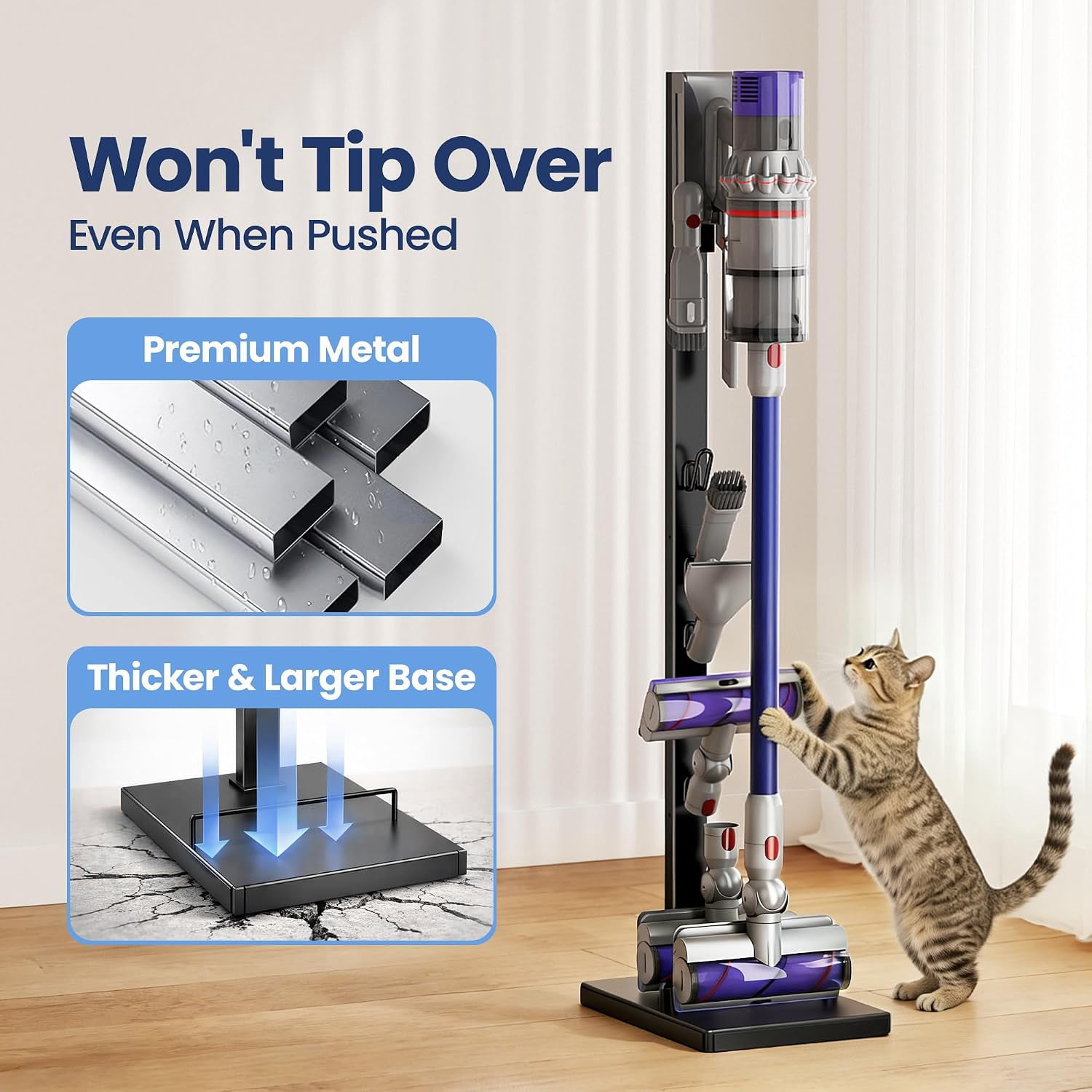 pickpiff Vacuum Cleaner Stand for Cordless Models | Holds Up to 8 ...