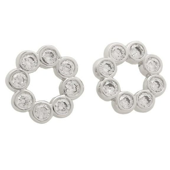 pierced earrings accessories O0RU2450 (Clear Silver)