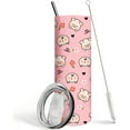 thumbnail image 1 of pig Tumbler With Lid and Straw pink Pig Stainless Steel Insulated Travel Tumblers,Cute Pig Gifts for Pig Lovers,Pig stuff,Decor, 1 of 6