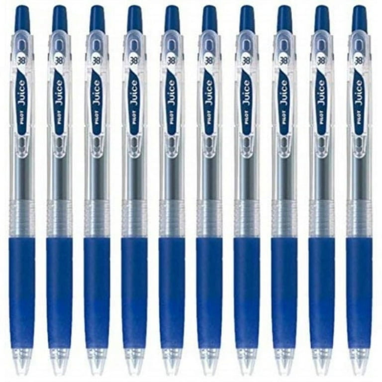 pilot juice 0.38mm gel ink ballpoint pen, blue black ink, value