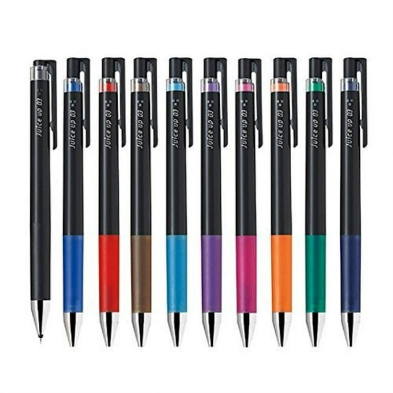 pilot juice up 03 retractable gel ink pen, hyper fine point 0.3mm,  ljp-20s3, 10 color set