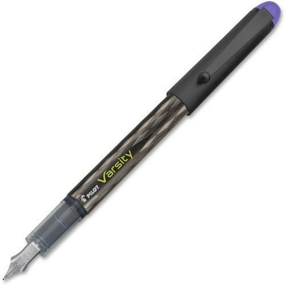 pilot varsity disposable fountain pen - medium pen point type - purple ink - 1 each