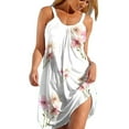 thumbnail image 1 of pimelu Boho Sundresses for Women 2024 Casual Dresses for WomenSleeveless Summer Beach Dresses Floral Print U Neck A Line Spaghetti Straps Mini Dresses Clothes, 1 of 5