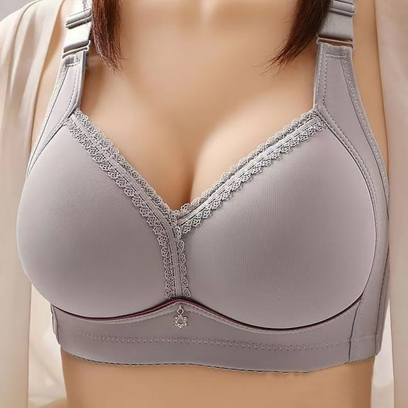 pimelu Bras for Women Push Up Bra for Women Full Coverage Seamless Full Figure Bras Ladies Breathable Comfy Compression Wireless Bralette Push Up Bra