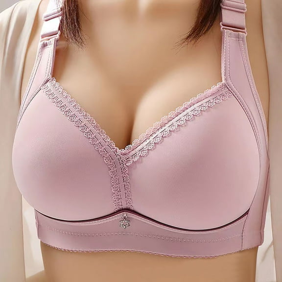 pimelu Bras for Women Push Up Bra for Women Full Coverage Seamless Full Figure Bras Ladies Breathable Comfy Compression Wireless Bralette Women's Sports Bras