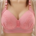 thumbnail image 1 of pimelu Bras for Women Push Up Bra for Women Full Coverage Underwire Full Figure Bras Ladies Large Size No Rim Compression T-Shirt Bra Bralette, 1 of 7