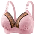 thumbnail image 1 of pimelu Bras for Women Push Up Bra for Women Underwire Compression T-Shirt Bras Ladies Elegant Lace Trim Full Coverage Large Size Comfy Bra Sports Bra Pack, 1 of 4