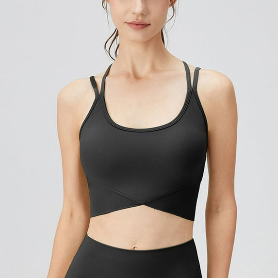 pimelu Bras for Women Sports Bras for Women Seamless Full Coverage Wireless Bras Ladies Workout Yoga Stretchy Camisole Tank Underwear Seamless Bra