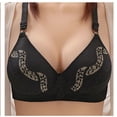 thumbnail image 1 of pimelu Bras for Women T-Shirt Bras for Women Underwire Lightly Lined Push Up Bra Elder Comfort Breathable Lace Lace Full Coverage T-shirt Bra Women's Sports Bras, 1 of 3
