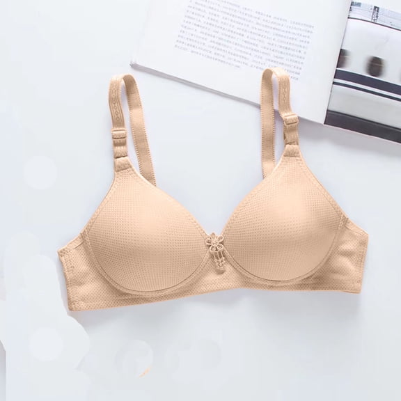 pimelu Bras for Women T-Shirt Bras for Women Underwire Seamless Push Up Bra Elder Lightweight Thin Comfy Compression Covertible Bra Lace Bra