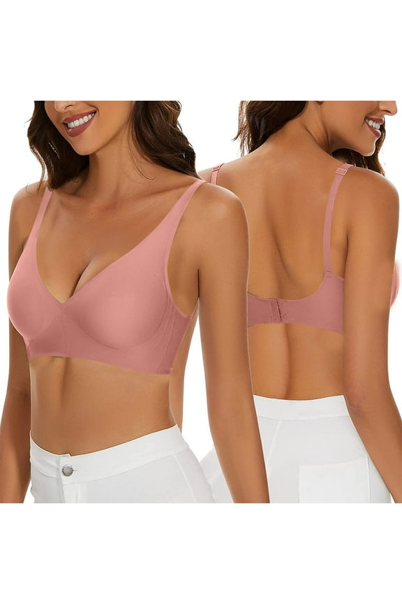 Bras for Women Wireless Bras for Women Convertible Seamless Push Up Bra Elder Comfort Lightweight No Rims Compression Sports Bralette Wireless Bra