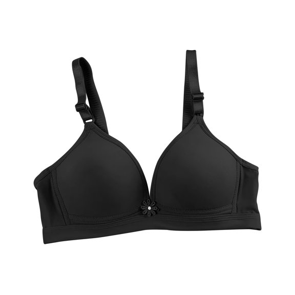pimelu Bras for Women Push Up Bra for Women Underwire Lightly Lined T-Shirt Bras Elder Compression Wirefree Comfy Everyday Bra Womens Bras