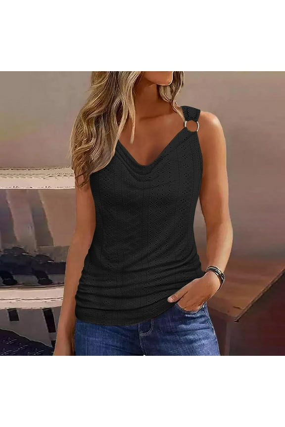 Womens Summer Tops Trendy V Neck Sexy Spaghetti Strap Cami Tanks T Shirts for Women Sleeveless Blouses Tops Dressy Feather Floral Print Tunic Plus Size Shirts for Women Summer Saving