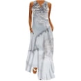thumbnail image 1 of pimelu Dresses for Women Dresses for Women Beach Loose Pocket Tank Long Dresses Summer Fashion Marbled Print Sleeveless V-Neck Womens Maxi Dress, 1 of 5