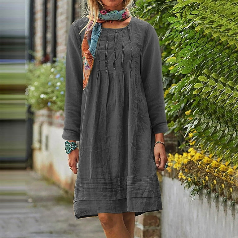 Frock Design Cotton Midi Casual Dresses Cotton Midi Dress Style