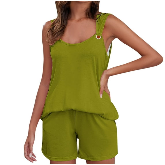 pimelu Summer Sleeveless Tank Tops and Shorts Large 2 Count (Women’s)