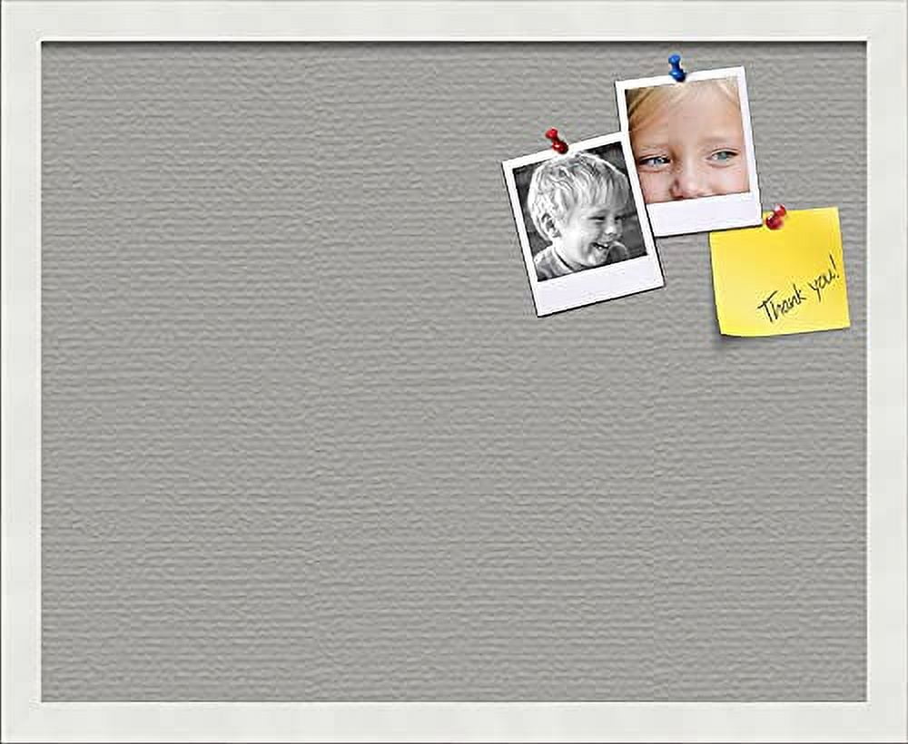 pin Cork Bulletin Board Made from Canvas, Dark Stone 20x16 Inches Size) and d in