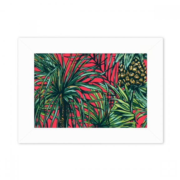 pineapple red photo mount frame picture art painting desktop 5x7 inch