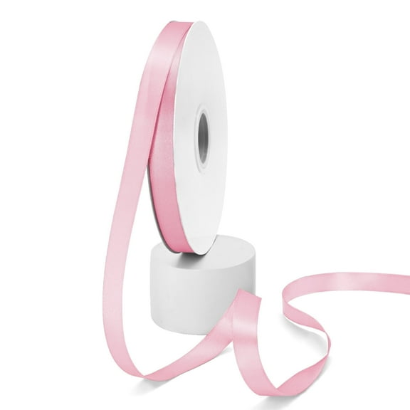 pink Double Face Ribbon 5/8 Inch 100 Yards