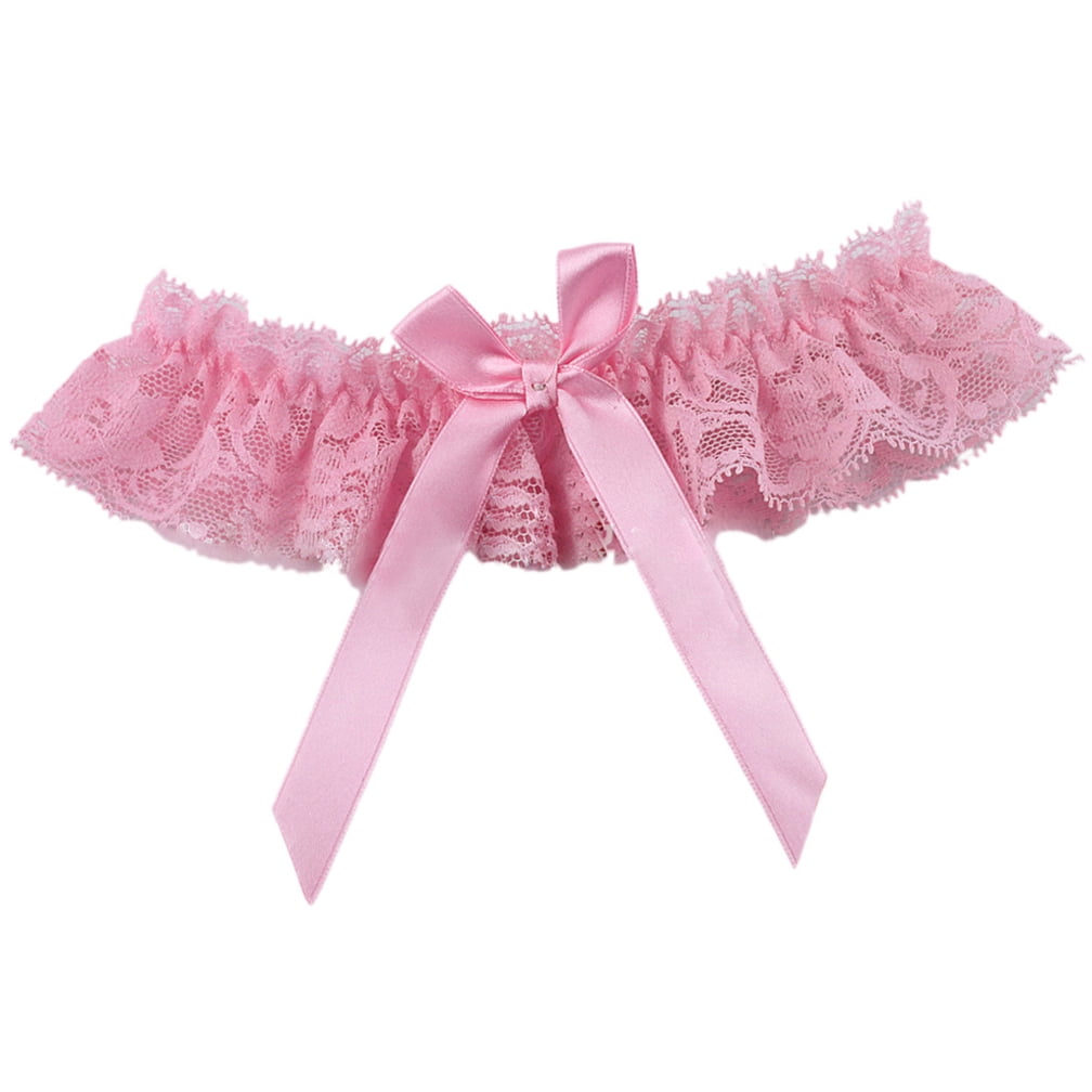 pink Garters for Bride Wedding Garter Lace Bridal Garter Party Leg ...