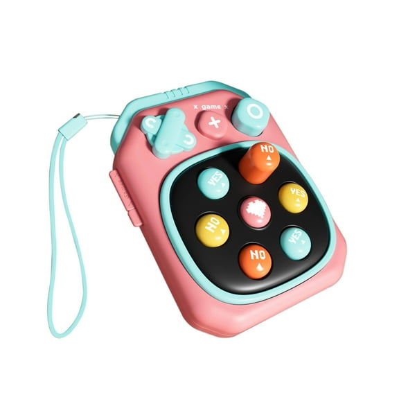 pink Mini Press Game Console For Toddlers Cute Whack A Mole Toy Stress Relief Puzzle For Boys And Girls
