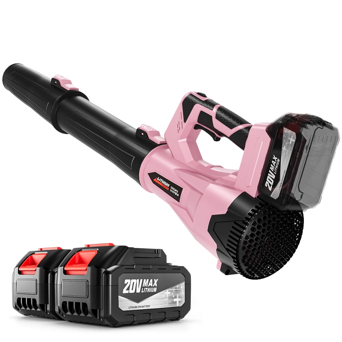 pink adjustable speed Cordless Leaf Blower