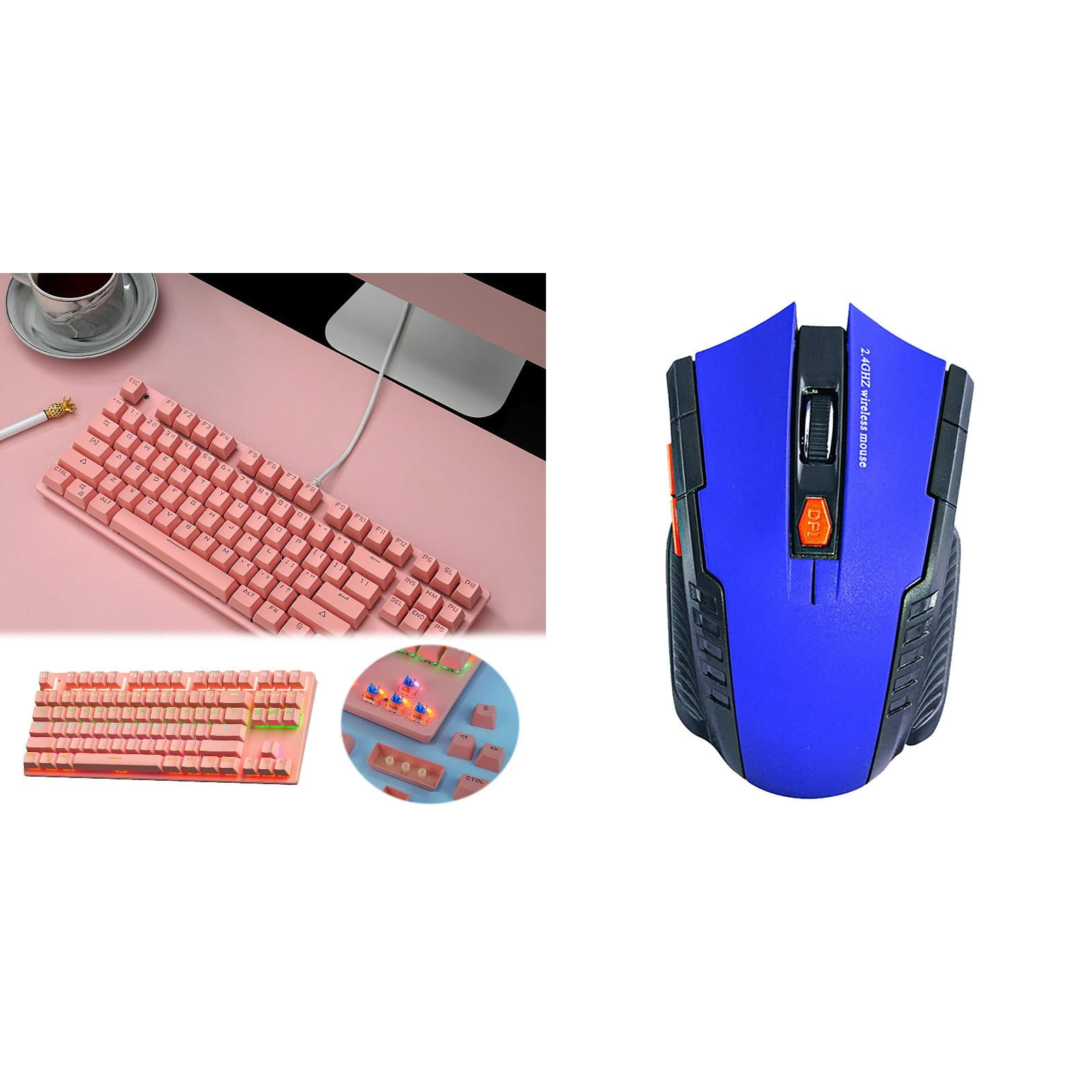 pink gaming mouse Optical Sensor with Advanced Features for Windows PC