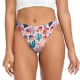 thumbnail image 1 of pink shell Thongs for Women - No Show Seamless Womens Thongs Underwear, Soft Stretch G String Thongs for Women,Cuteness Ladies Breathable Thong Bikini Panties Briefs, 1 of 6