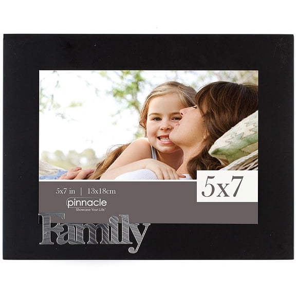 FAMILY ebony-black matted 5x7 keepsake frame by Pinnacle - 5x7