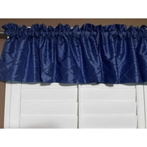 pintuck taffeta window valance 52 wide navy