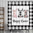 thumbnail image 1 of pipaio Easter Shower Curtain, Gnome Easter Shower Curtains for Bathroom, Cute Rabbit Spring Green Leaves Colorful Eggs Decor Fabric Bathroom Curtains, 70 x 70 Inches, 1 of 6