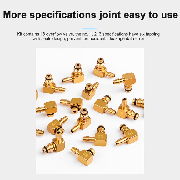 pipe,Test Adaptor Set Test Kit Diesel Meter Return Tools Meter Test Oil Common Rail Adaptor Meter Set Common Buzhi Test Tool Return Huiop Leak Off Test Adaptor Test Tool