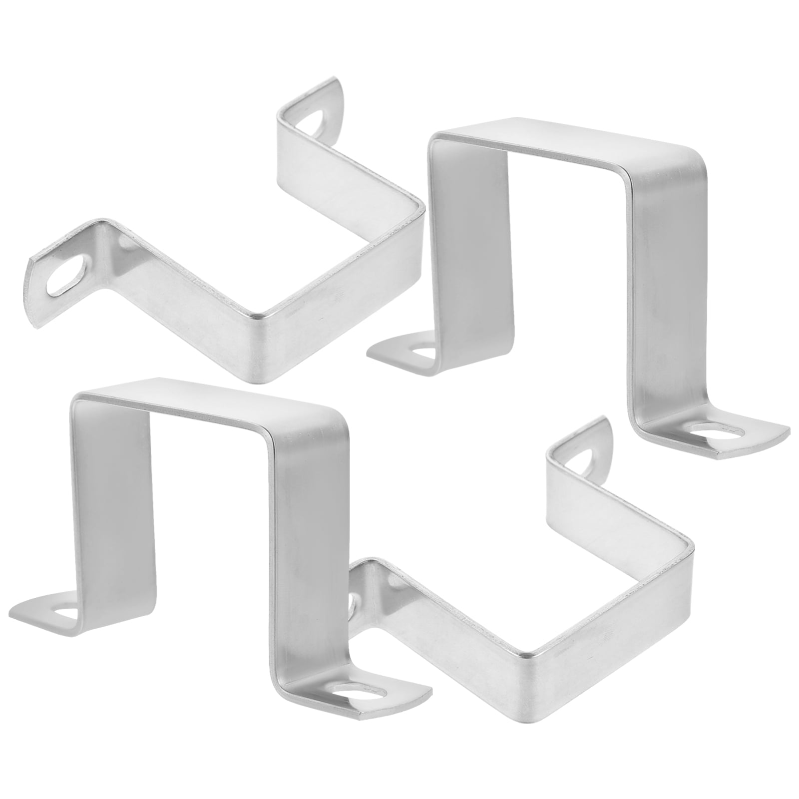 NUOLUX 4pcs 304 Stainless Steel Plumbing Pipe Clamp Bracket 2x2 Inch