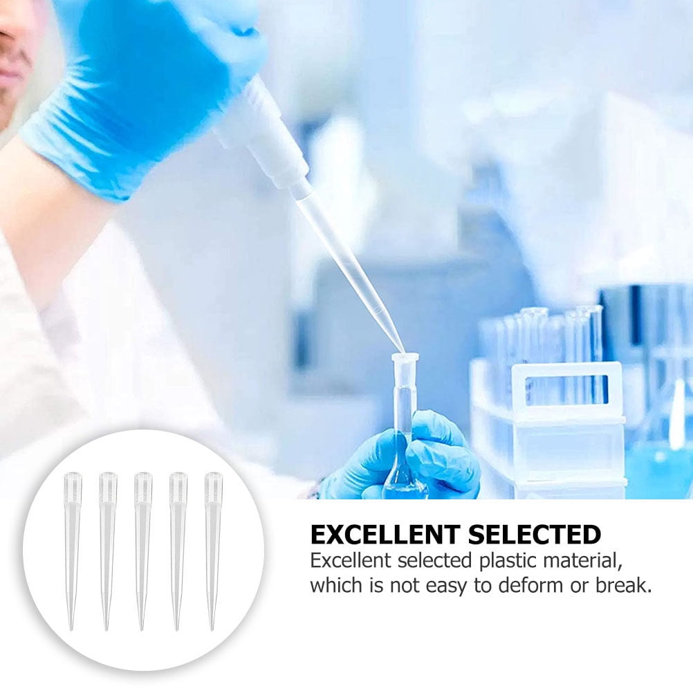 pipette tips 50pcs Transparent Pipettor Liquid Pipette Tips Plastic