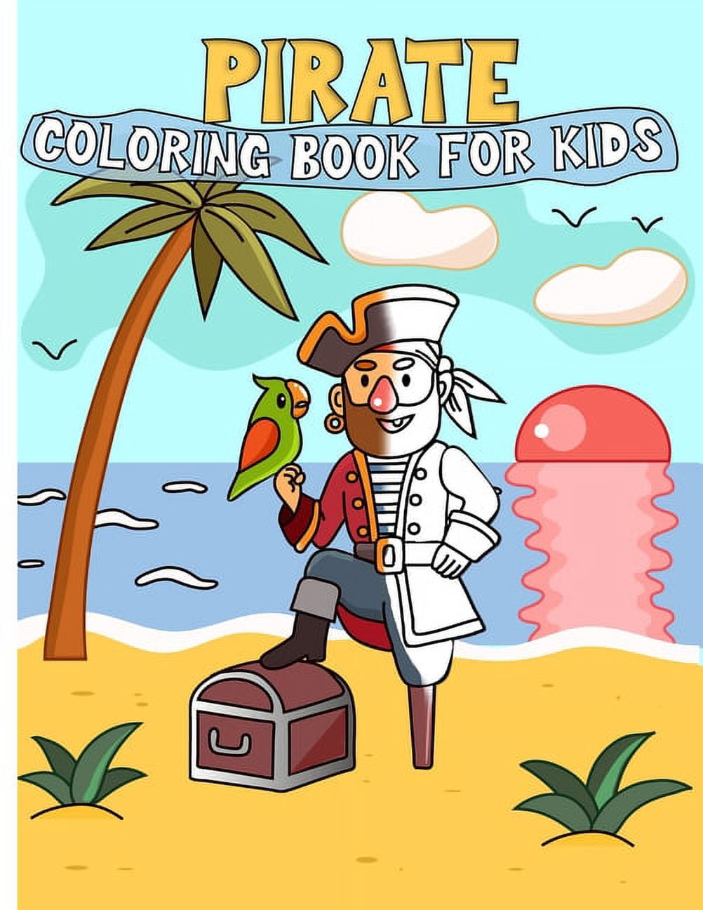 Pirate coloring games and activities for kids