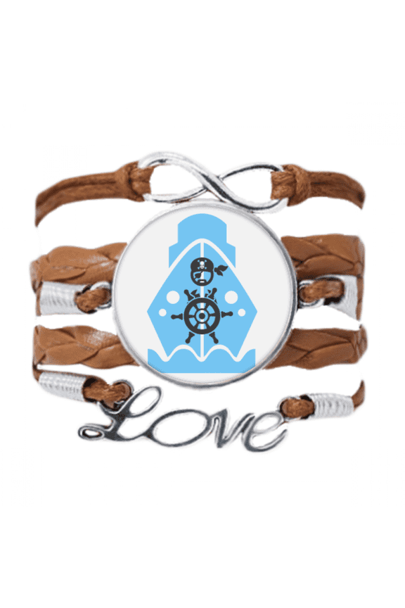 pirate stee wheel ship navigation bracelet chain ornament wristband
