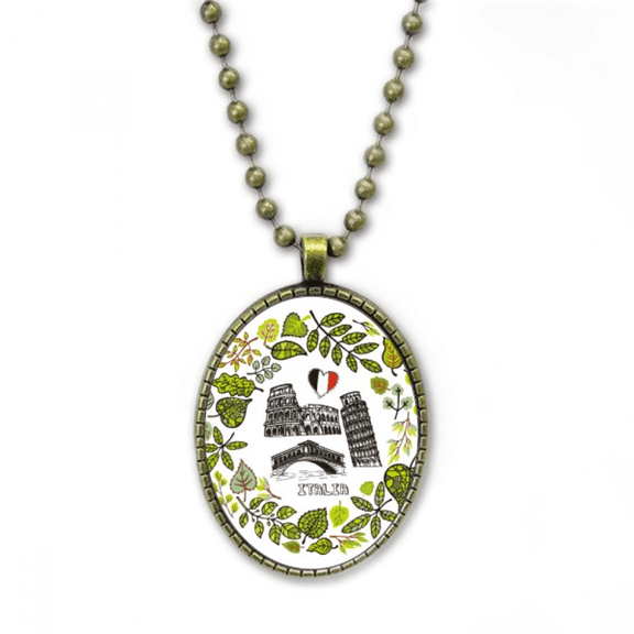 pisa rialto bridge italy necklace vintage chain bead pendant jewelry collection