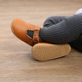 thumbnail image 1 of piuwrlz Antis Slip Shoes For Toddler Girls Baobao Shoes Solid Color Prewalker Soft Antiskid Soft Sole Babys Shoe Coffee Size 13, 1 of 8