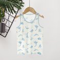 thumbnail image 1 of piuwrlz Children Girls Boys Sleeveles Tank Tops for Toddler Refreshing Vest New Round Neck Pullover Light Green Size 4 Years, 1 of 3