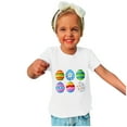thumbnail image 1 of piuwrlz Easter outfits Short Tops Sleeve Shirts for Girls Boy Printed Round Neck Tops Shirt Undershirts White Size 7 Years, 1 of 6
